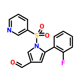 881677-11-8 1H-Pyrrole-3-carboxaldehyde, 5-(2-fluorophenyl)-1-(3-pyridinylsulfonyl)-